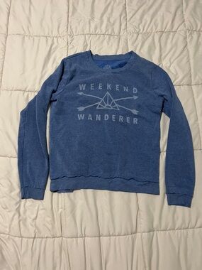 Well Worn Blue 'Weekend Wanderer' Graphic Crewneck